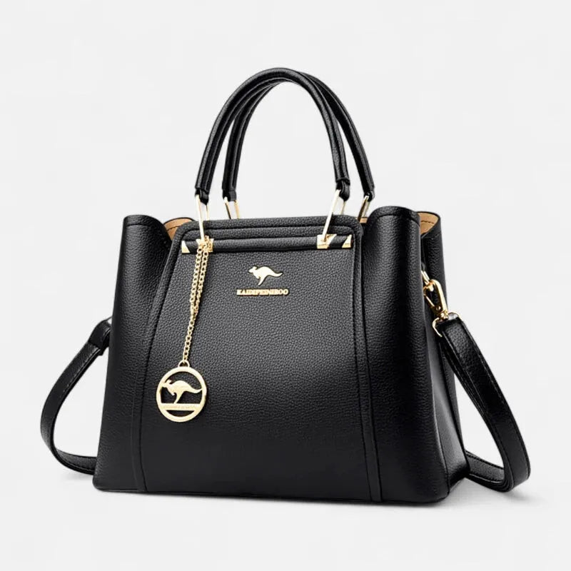 Sac à main bandoulière avec son charms doré Amandine