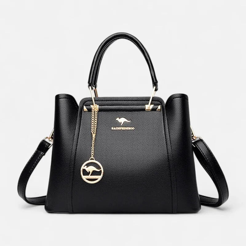Sac à main bandoulière avec son charms doré Amandine