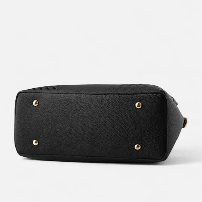 Sac à main bandoulière avec son charms doré assortie Morgane