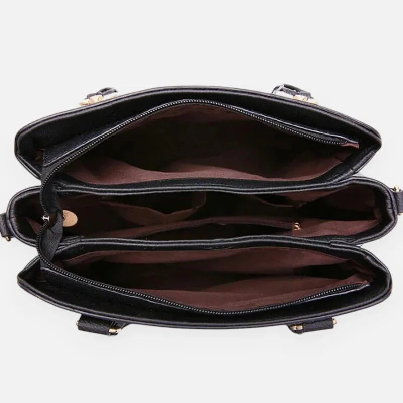 Sac à main bandoulière avec son charms doré assortie Morgane