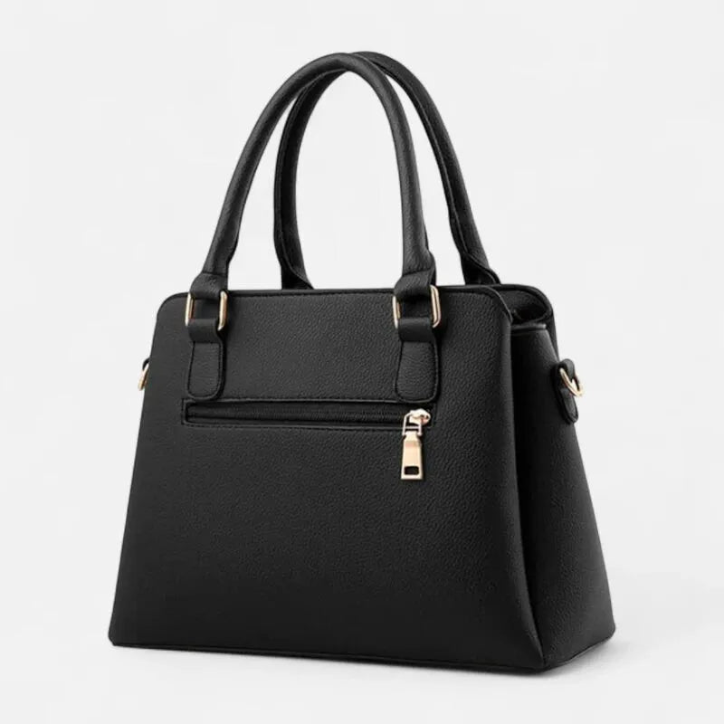 Sac à main bandoulière avec son charms doré assortie Morgane