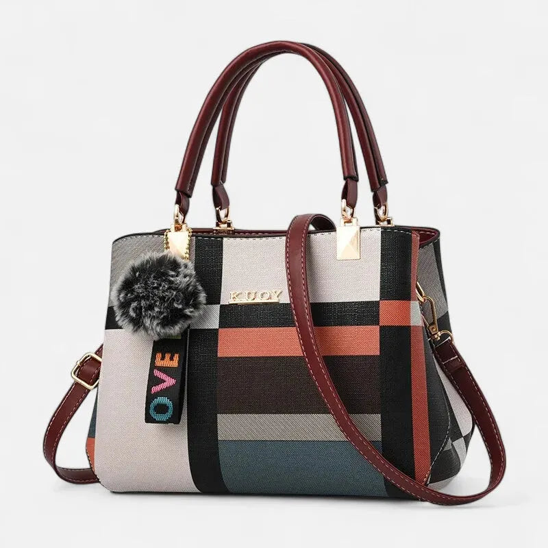 Sac à main bandoulière avec son charms pompon Livia