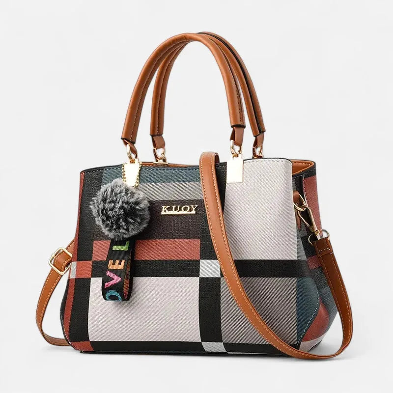 Sac à main bandoulière avec son charms pompon Livia