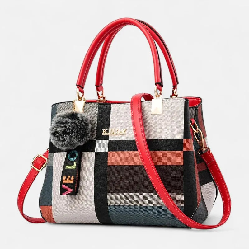 Sac à main bandoulière avec son charms pompon Livia