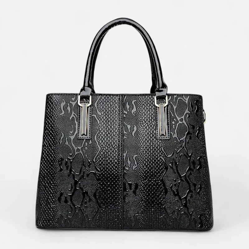 Sac à main bandoulière chic brillant et texturé Clara