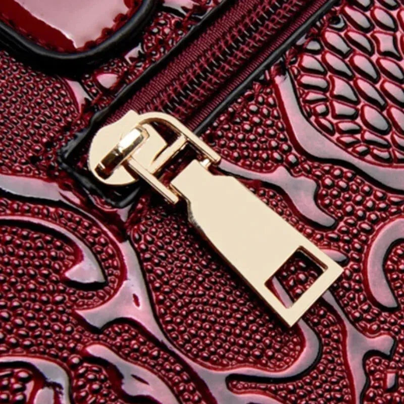 Sac à main bandoulière chic brillant et texturé Clara