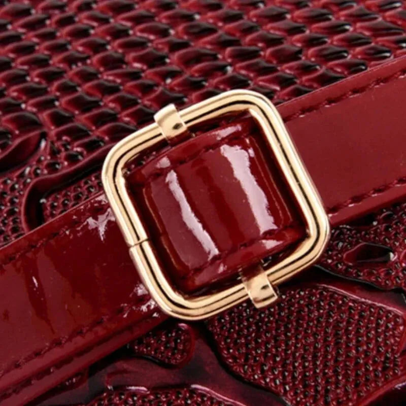 Sac à main bandoulière chic brillant et texturé Clara