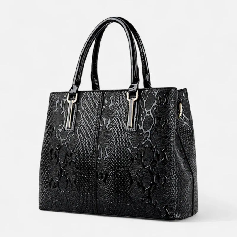 Sac à main bandoulière chic brillant et texturé Clara