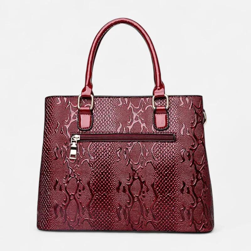 Sac à main bandoulière chic brillant et texturé Clara