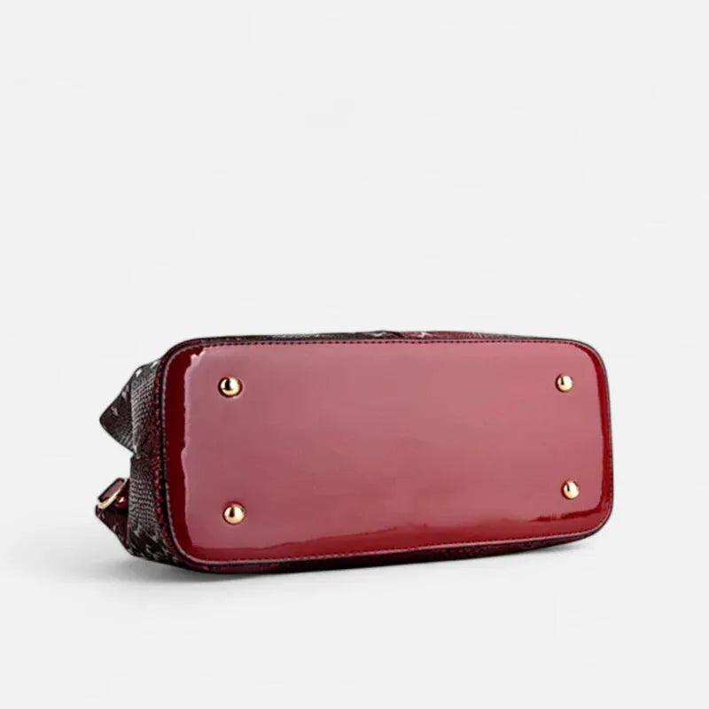 Sac à main bandoulière chic brillant et texturé Clara