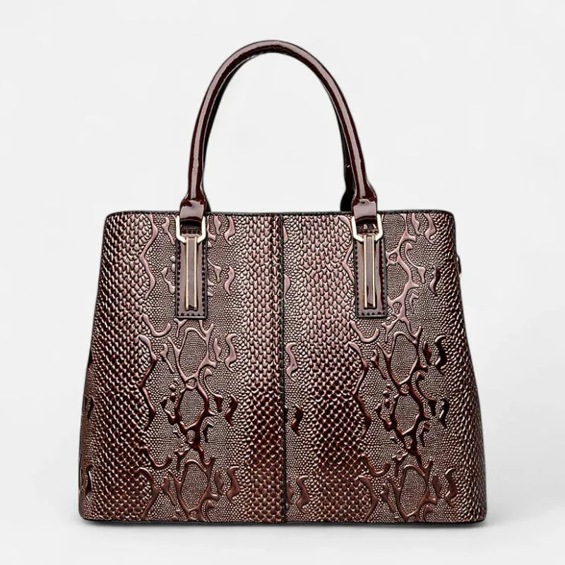 Sac à main bandoulière chic brillant et texturé Clara