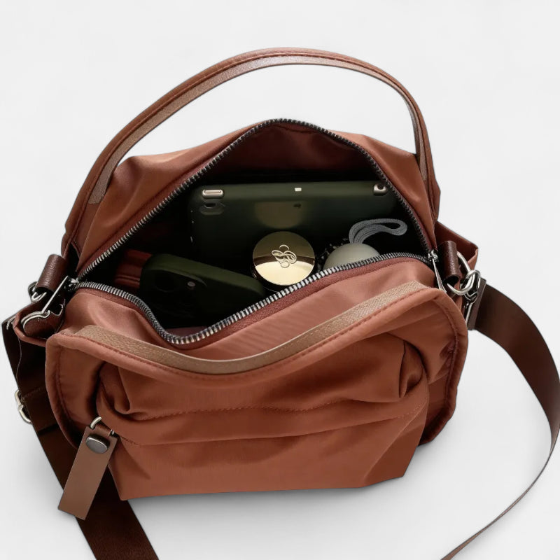 Sac à main bandoulière en nylon léger Léa