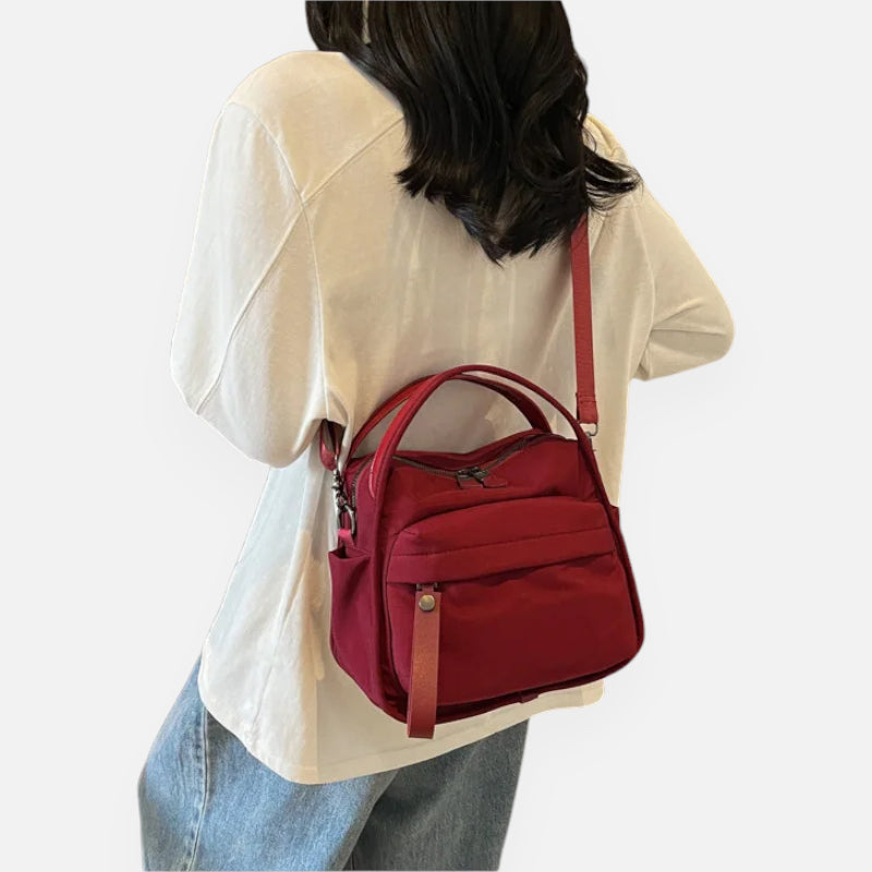 Sac à main bandoulière en nylon léger Léa