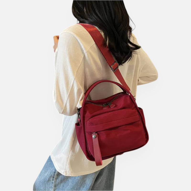 Sac à main bandoulière en nylon léger Léa