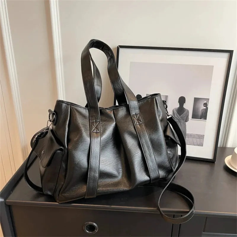 Sac à main bandoulière rétro de cours souple Naïma