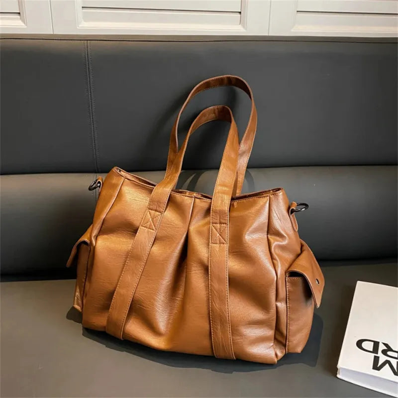 Sac à main bandoulière rétro de cours souple Naïma