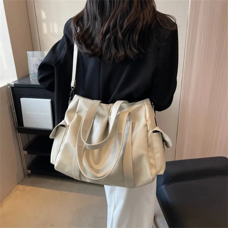 Sac à main bandoulière rétro de cours souple Naïma