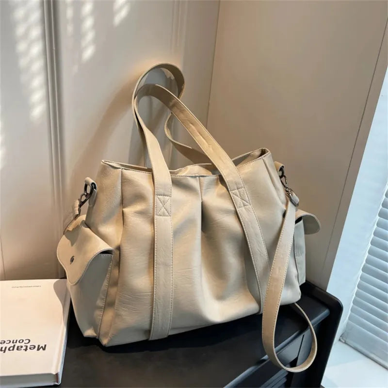 Sac à main bandoulière rétro de cours souple Naïma