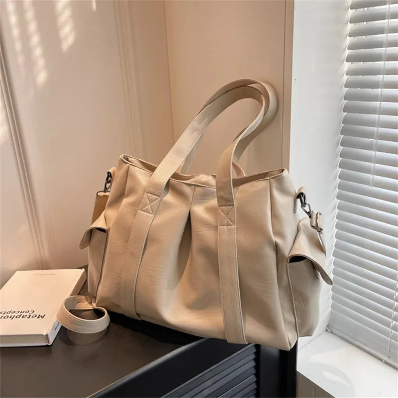 Sac à main bandoulière rétro de cours souple Naïma