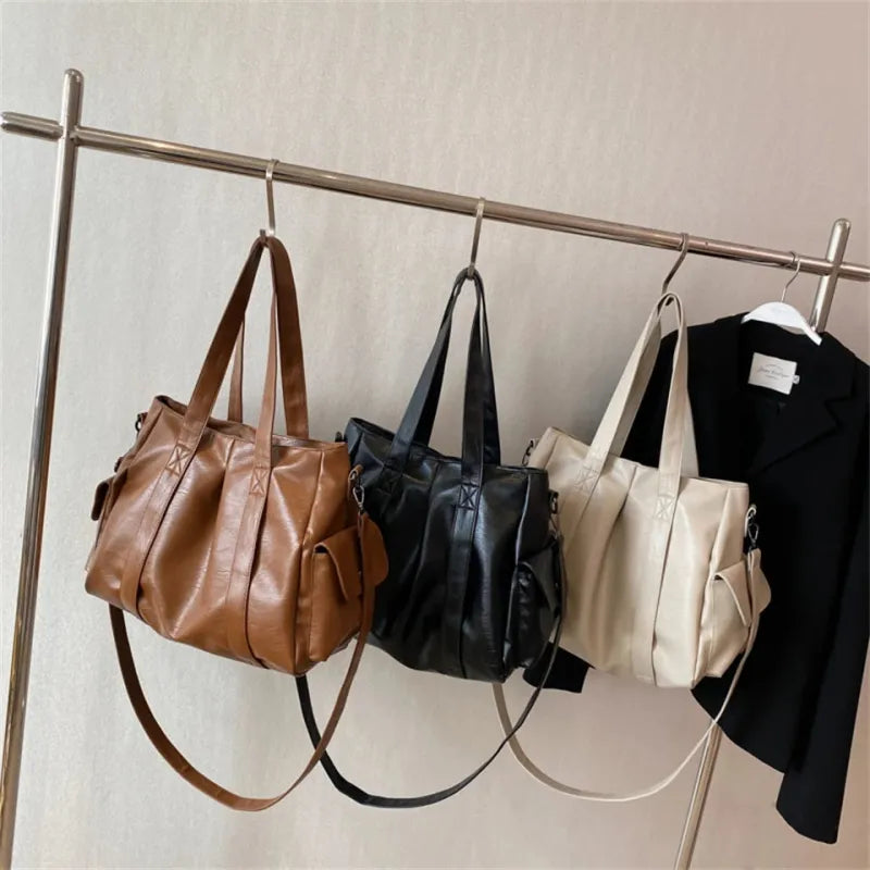 Sac à main bandoulière rétro de cours souple Naïma