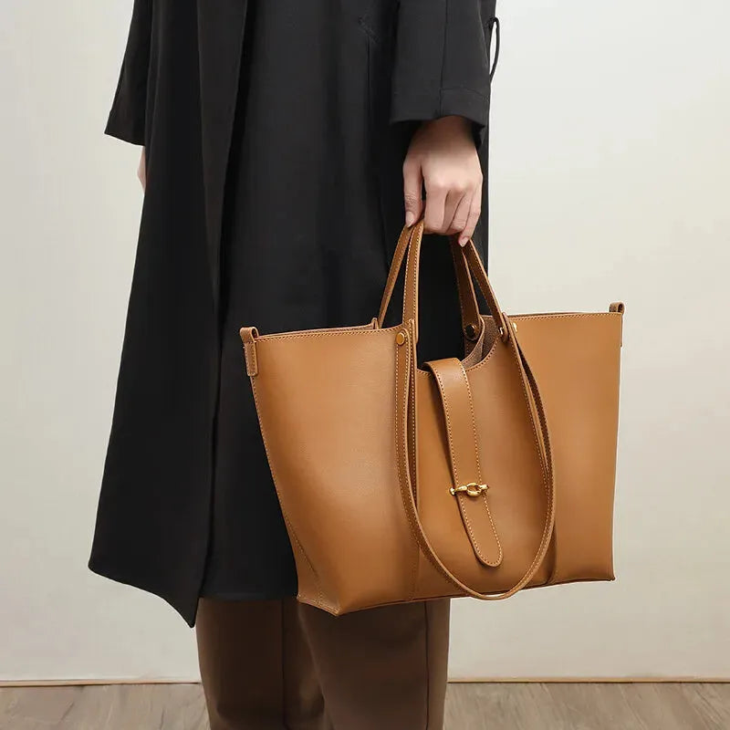 Sac à main cabas chic double porté Anaïs