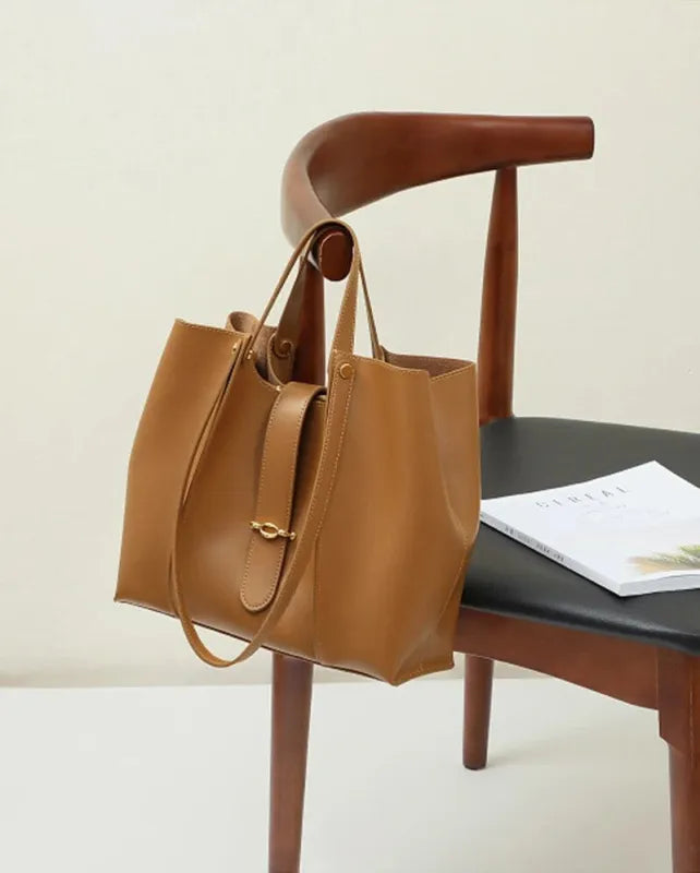 Sac à main cabas chic double porté Anaïs