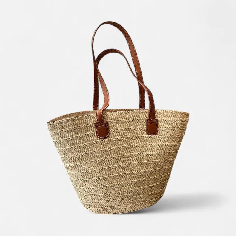 Sac à main cabas en paille Salomé