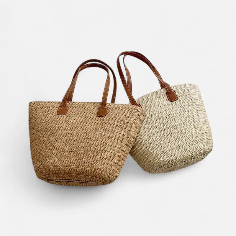 Sac à main cabas en paille Salomé