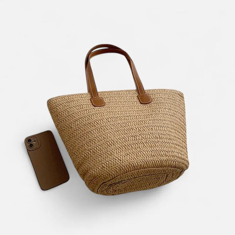 Sac à main cabas en paille Salomé