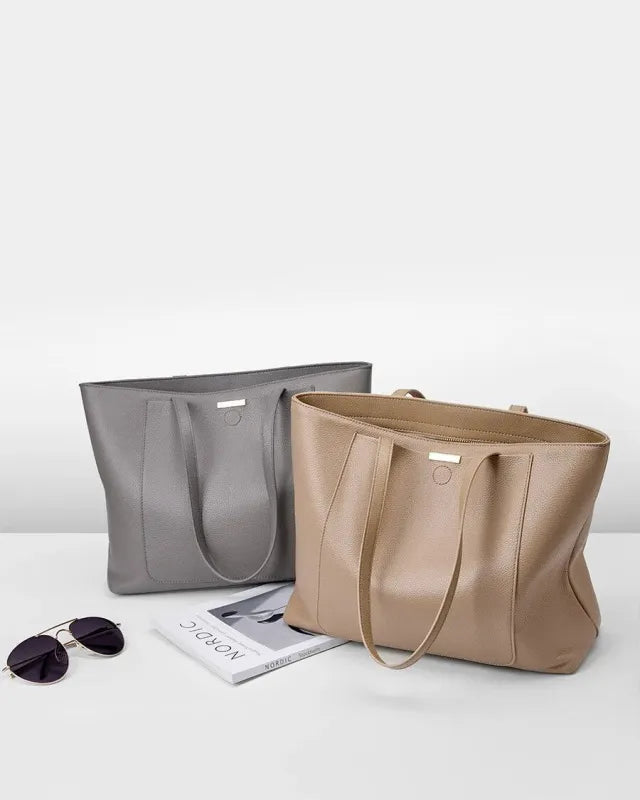 Sac à main cabas grande poches avant et arrière Céleste