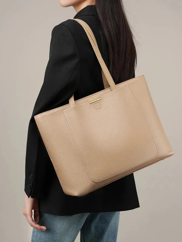 Sac à main cabas grande poches avant et arrière Céleste