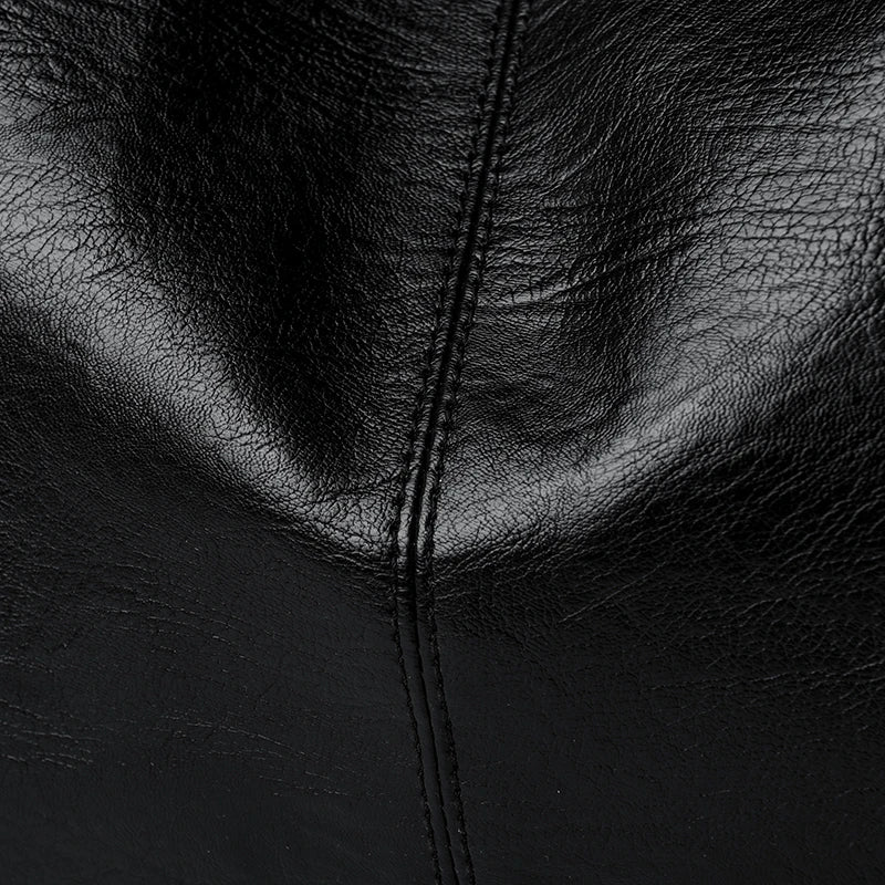 Grand sac à main de cours rétro souple à bandoulière Léonie