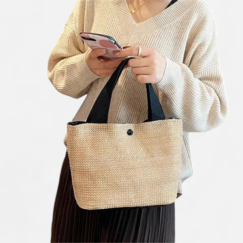 Sac à main en paille tressée Louna