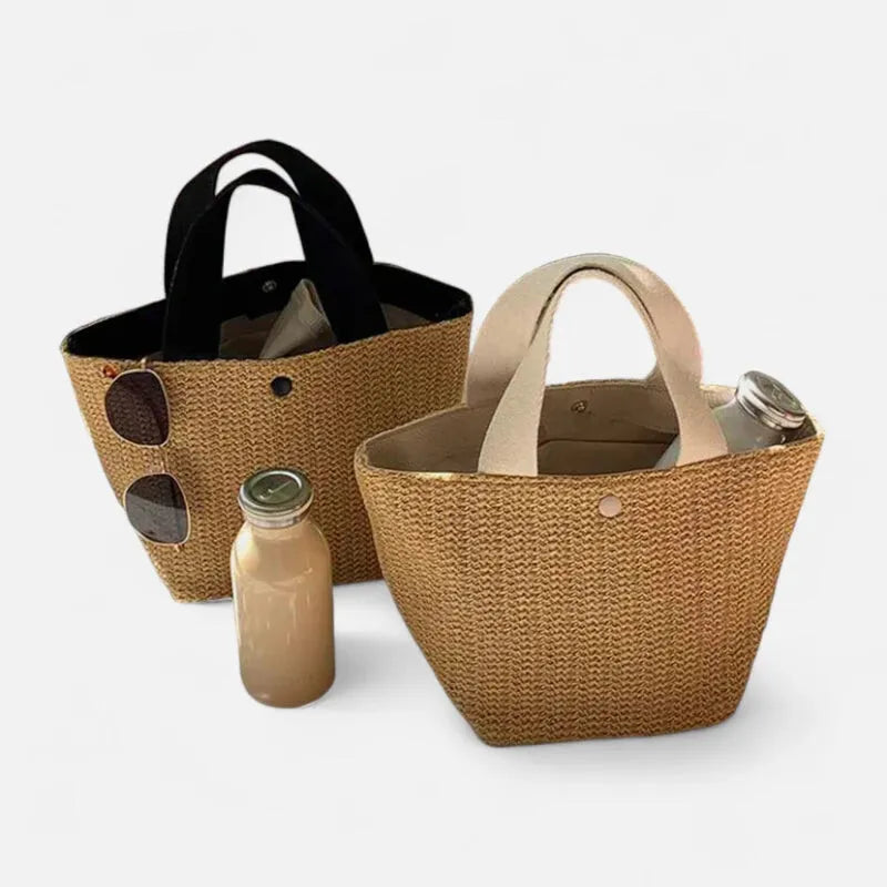 Sac à main en paille tressée Louna