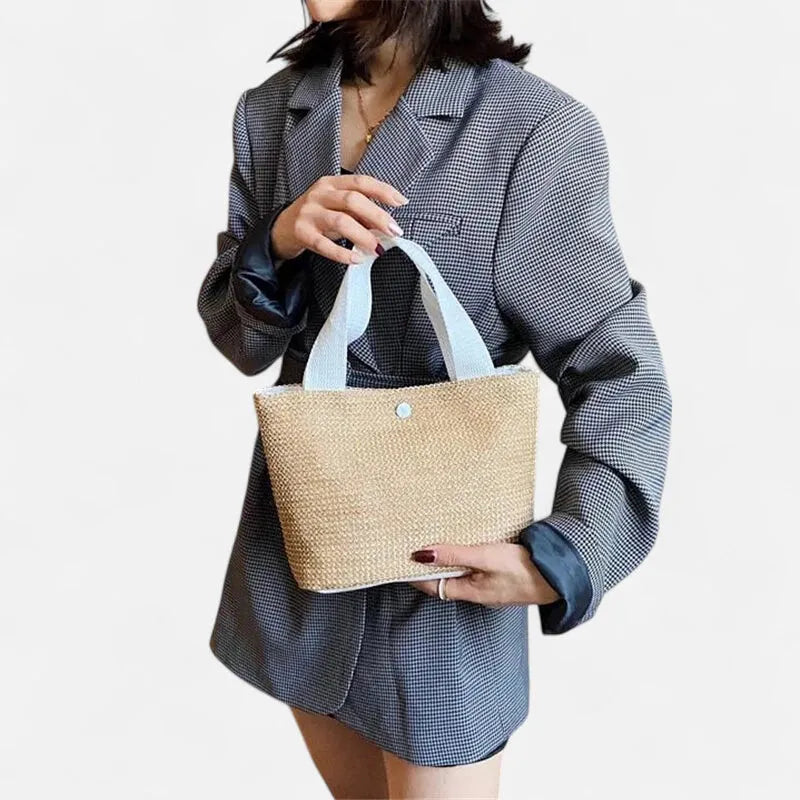 Sac à main en paille tressée Louna