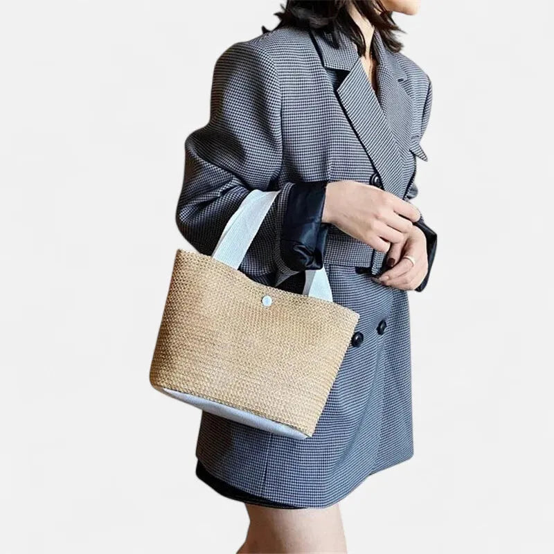 Sac à main en paille tressée Louna