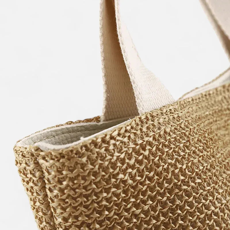 Sac à main en paille tressée Louna