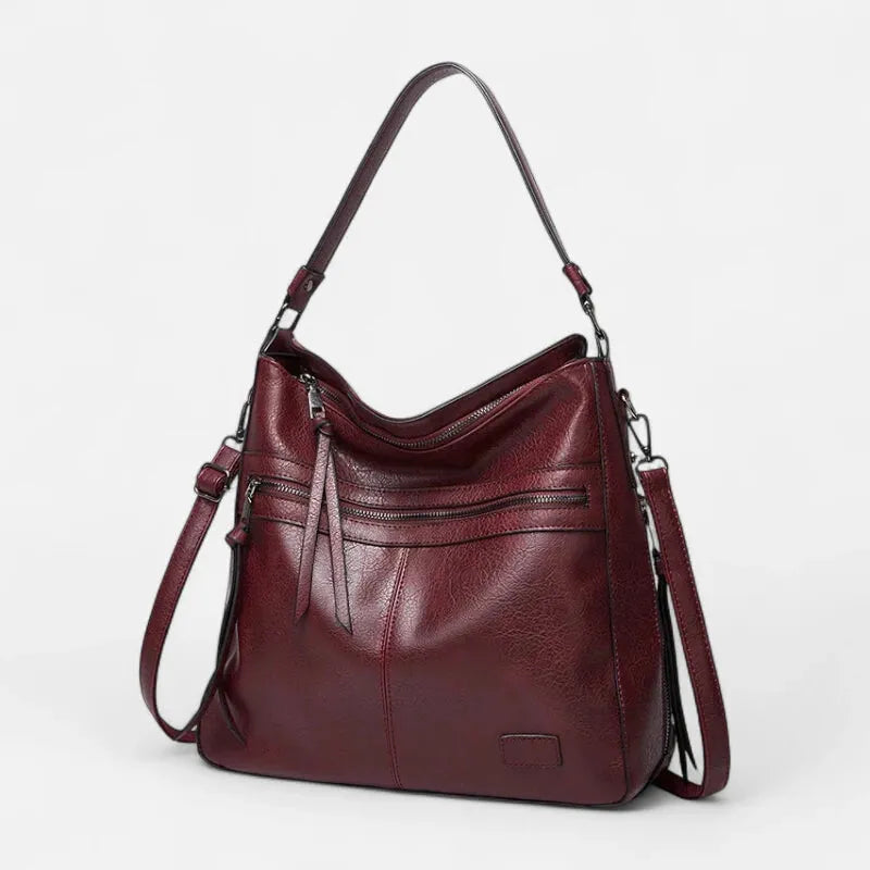 Sac à main hobo multipoches à bandoulière Eléna