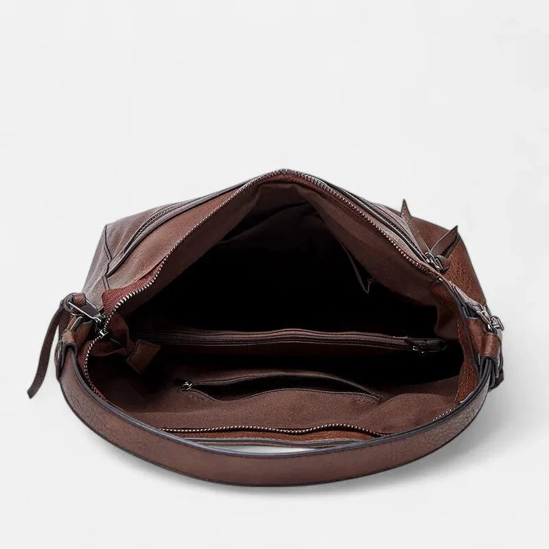 Sac à main hobo multipoches à bandoulière Eléna