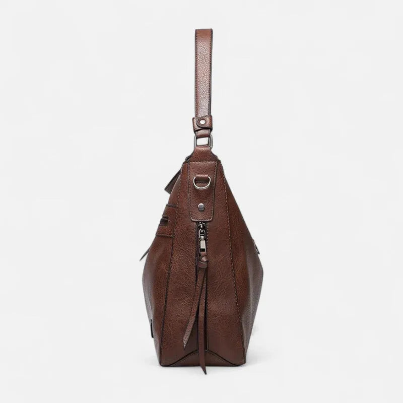 Sac à main hobo multipoches à bandoulière Eléna