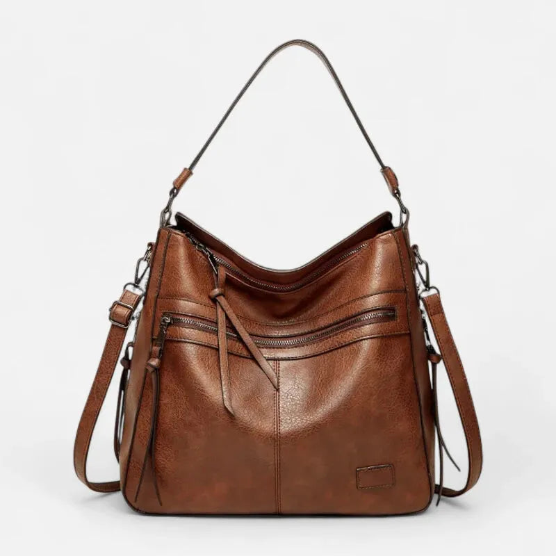 Sac à main hobo multipoches à bandoulière Eléna