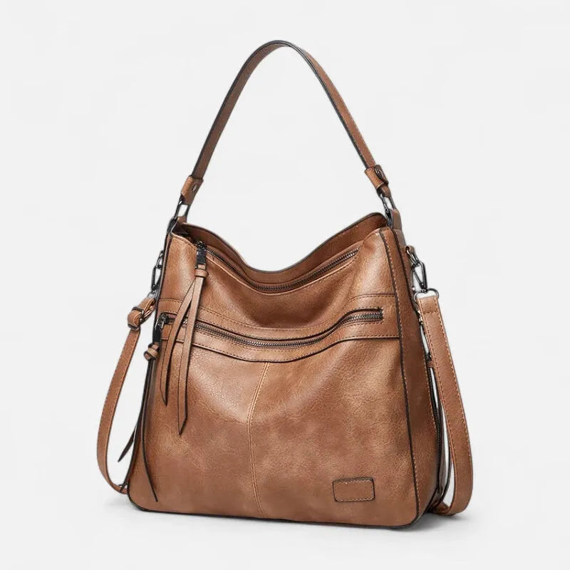 Sac à main hobo multipoches à bandoulière Eléna