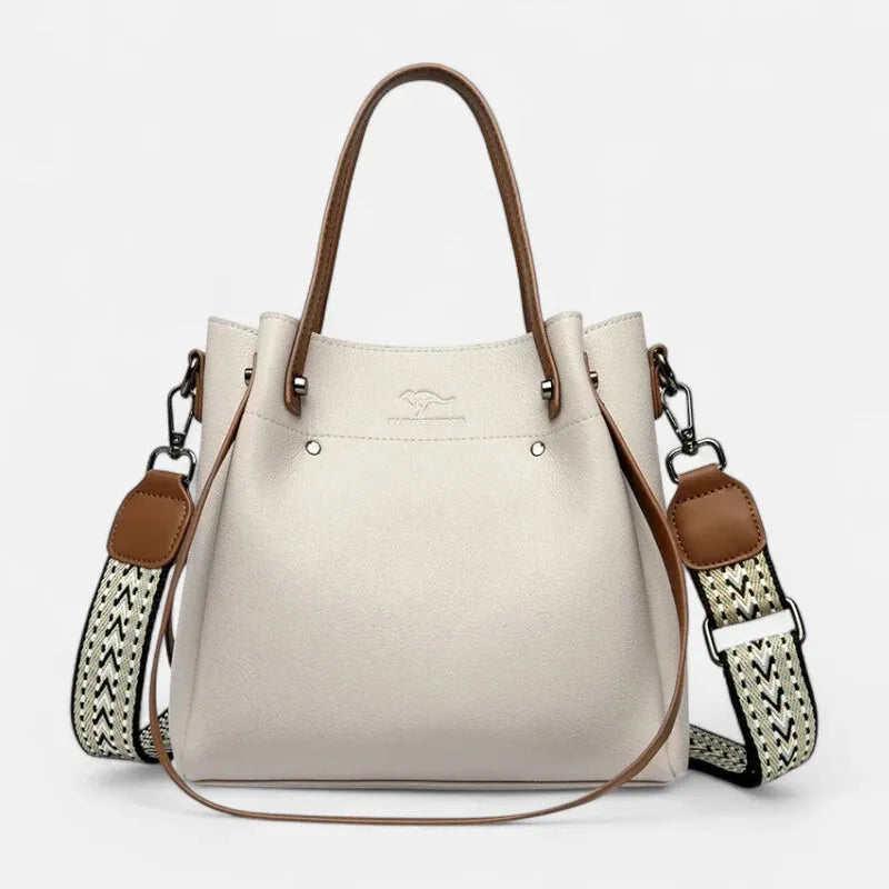 Sac à main seau double porté à bandoulière Clara