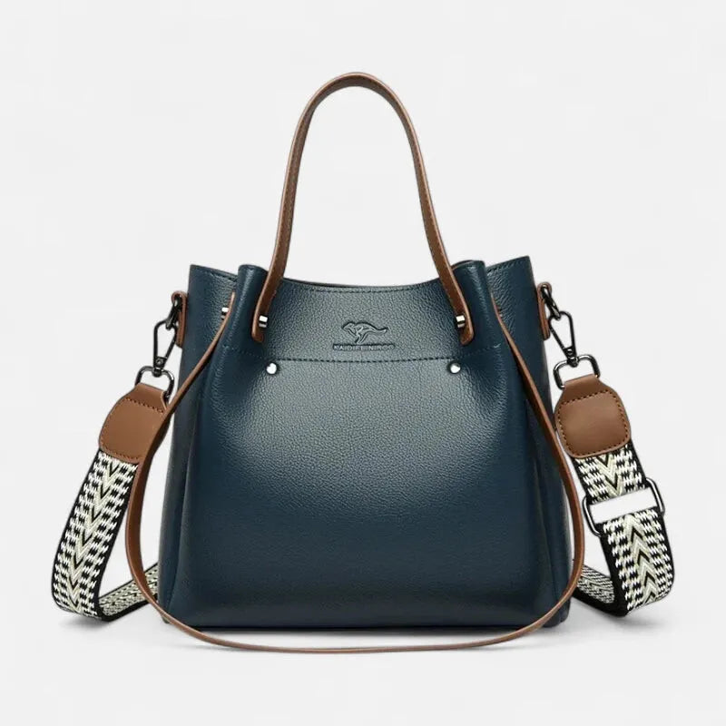 Sac à main seau double porté à bandoulière Clara
