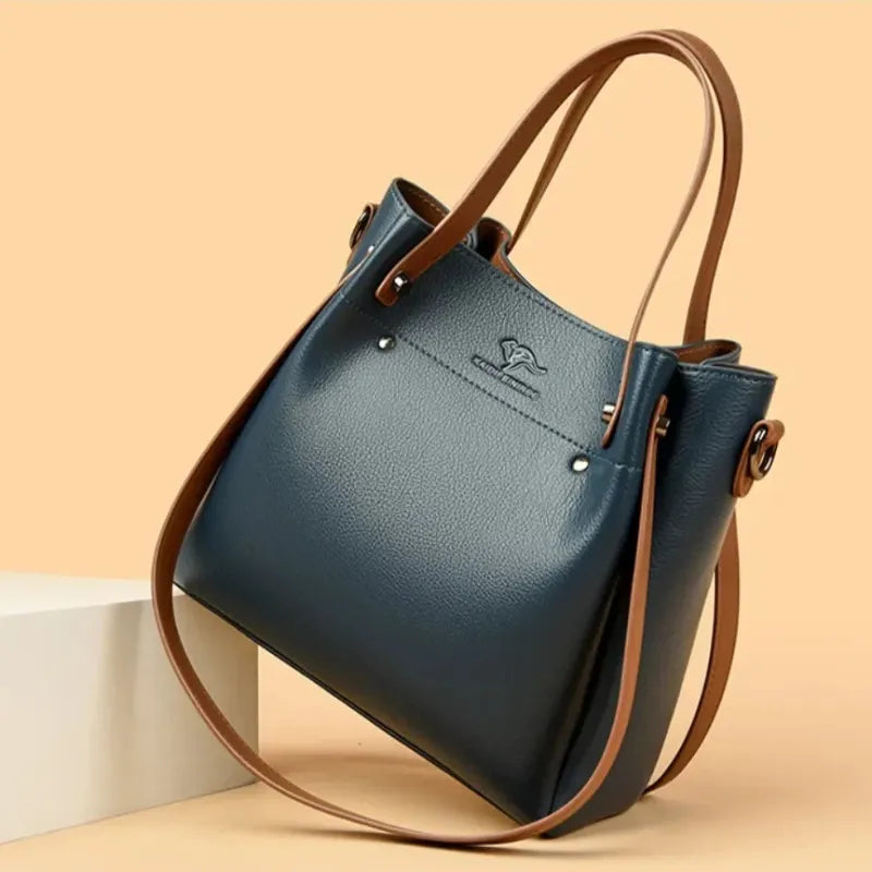 Sac à main seau double porté à bandoulière Clara