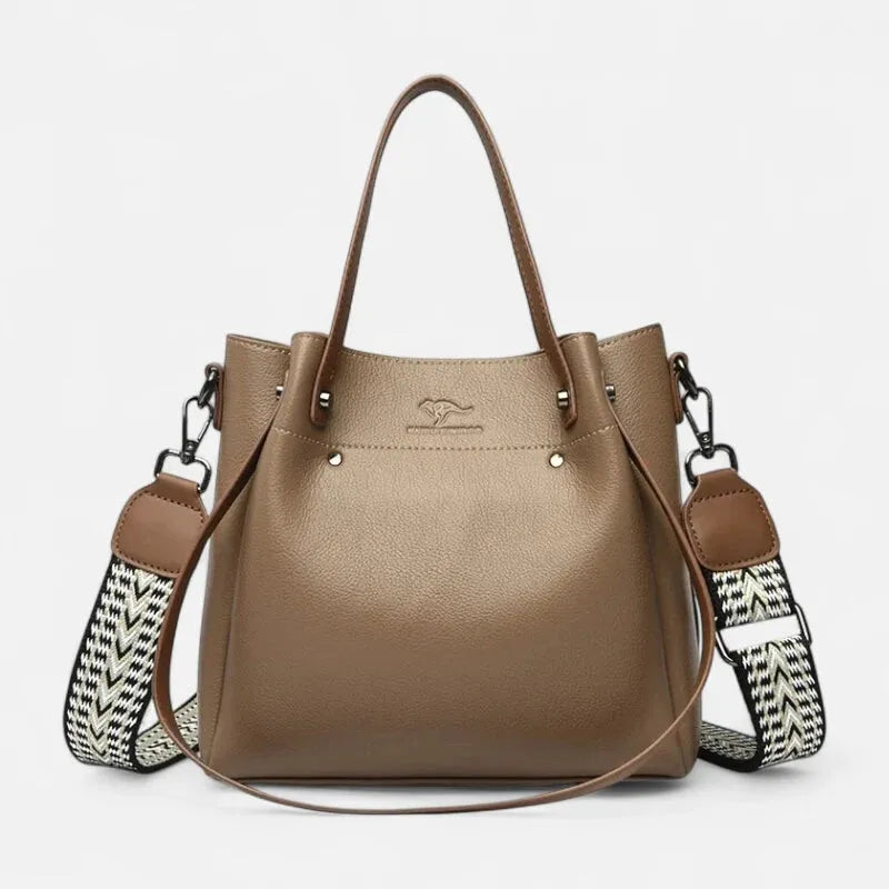 Sac à main seau double porté à bandoulière Clara