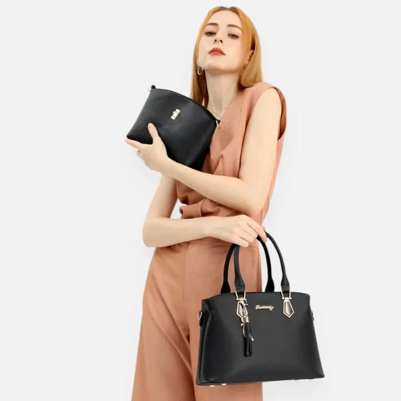 Ensemble sac à main et pochette bandoulière Clara