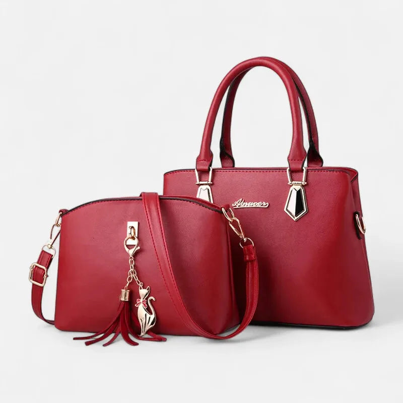 Ensemble sac à main et pochette bandoulière Clara