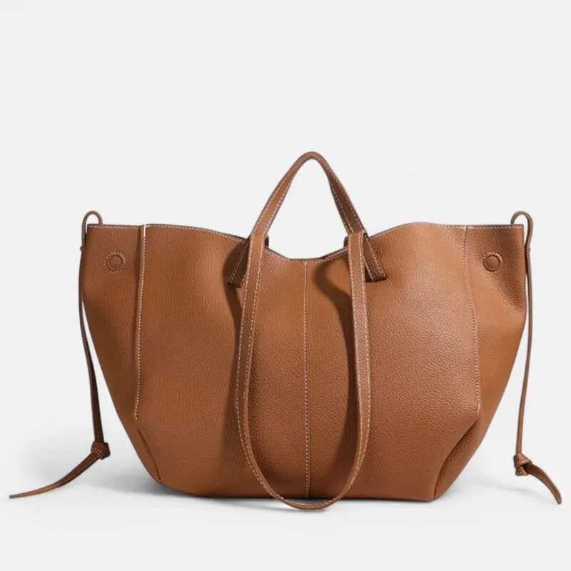 Grand sac à main cabas double porté Élodie