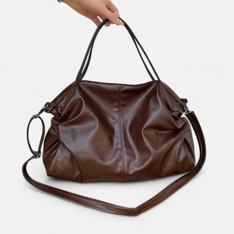 Grand sac à main de cours souple avec bandoulière Juliette